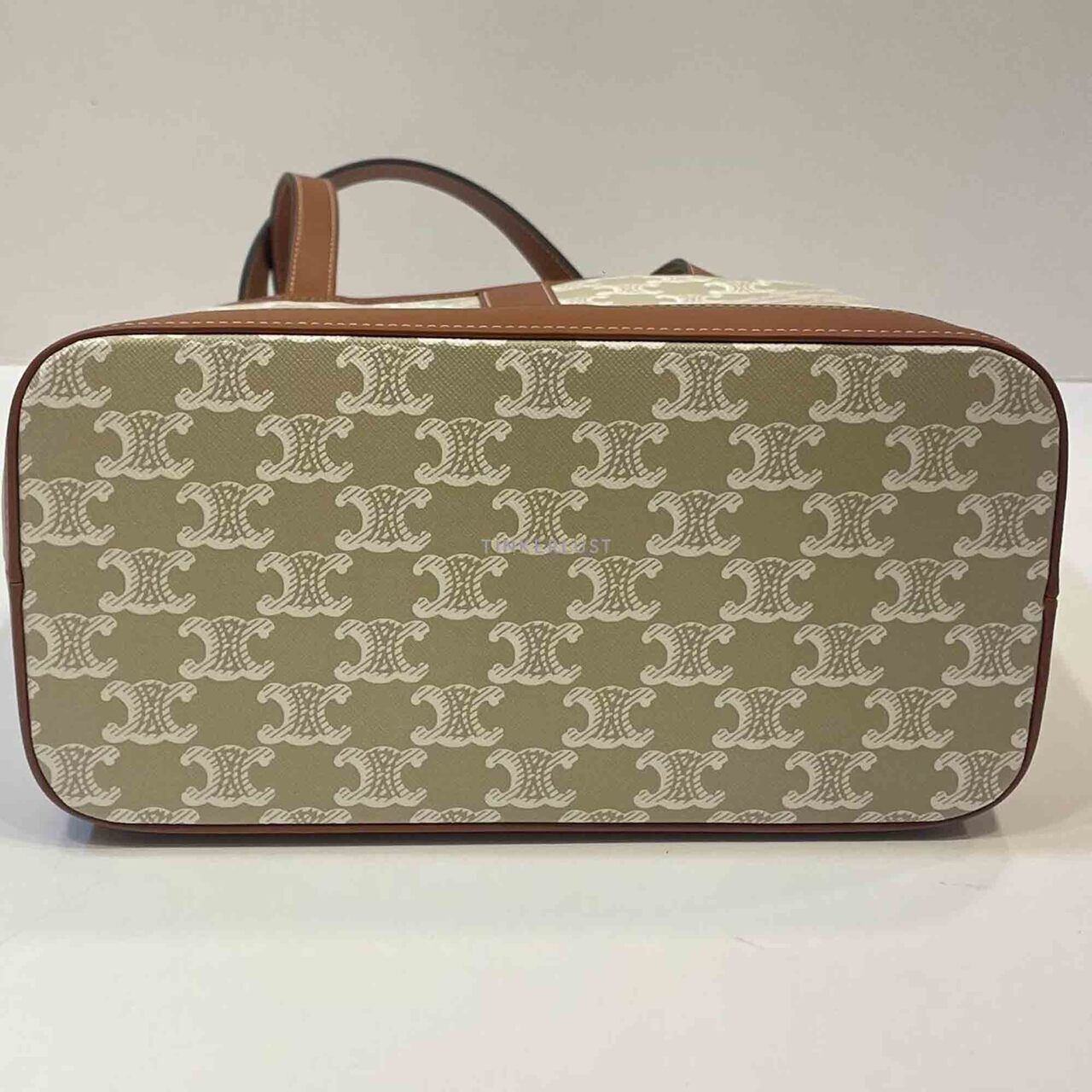 tas tote-bag Celine Small Cabas in Triomphe Canvas